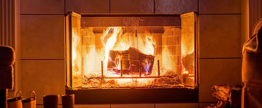 Mendota Hearth Landscape Fireplace Installation in Wallingford Center, Connecticut