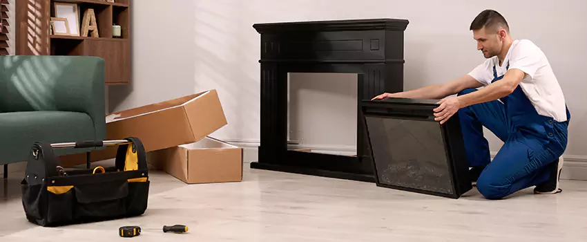 Old Rusted Metal Fireplace Repair And Replacement in Wallingford Center, CT